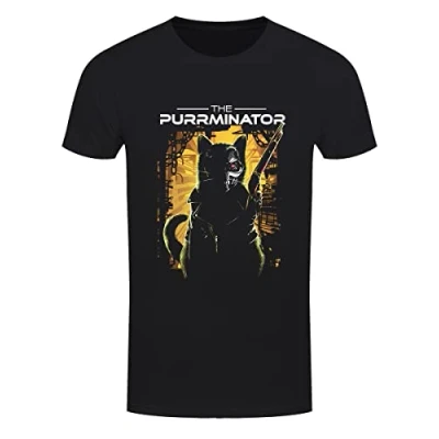 Image of Grindstore Men&#039;s The Purrminator T Shirt Black