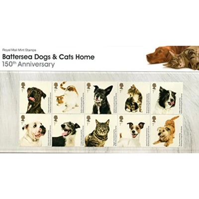 Image of Battersea Dogs &amp; Cats Home Presentation Pack Stamps