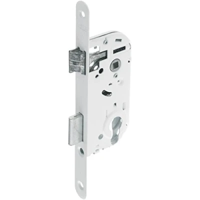 Image of Yale Cylinder Hole Recessed Lock 40 mm Axle 135 Y50R A40/B Reversible Bolt, Headrest with Round Ends Entrance, Service Door, Sensitive Room White, Axe 40mm