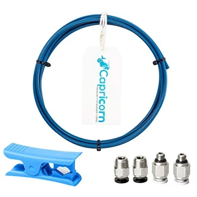 Image of Capricorn Bowden PTFE Tube for 1.75mm Filament Tubing Compatible with Creality Ender 3 Pro,Ender V2,Ender 3,Ender 5 Pro,CR 10/10S 3D Printer Parts PC4 M10 M6 Fittings and Cutter