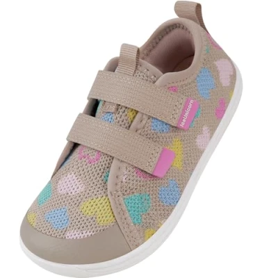Image of Kids Wide Barefoot Shoes Boys Girls Minimalist School Walking Trail Running Sneaker(Light Khaki, 7.5UK Child Wide)