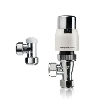 Image of Honeywell Home Valencia Classic TRV + Lockshield 15mm Angled Body VTL200 15A