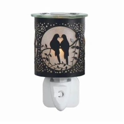Image of Aroma Black &amp; Gold Doves Plug In Wax Melt Warmer