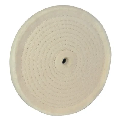 Image of Silverline Spiral Stitched Cotton Buffing Wheel 150mm