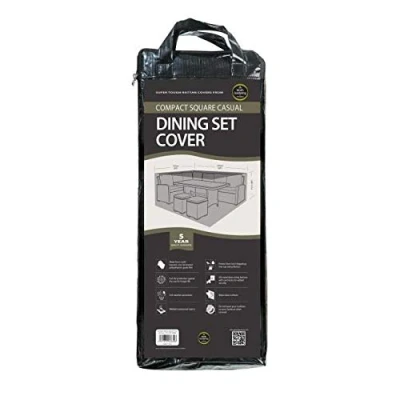 Image of Garland Compact Square Casual Dining Set Cover, 5 Year Warranty