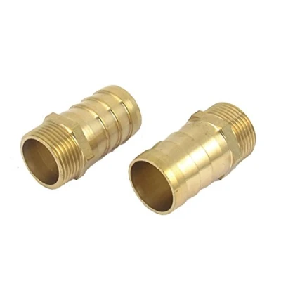 Image of sourcingmap 3/4BSP Male Thread to 25mm Hose Barb Straight Adapter Coupler 2PCS