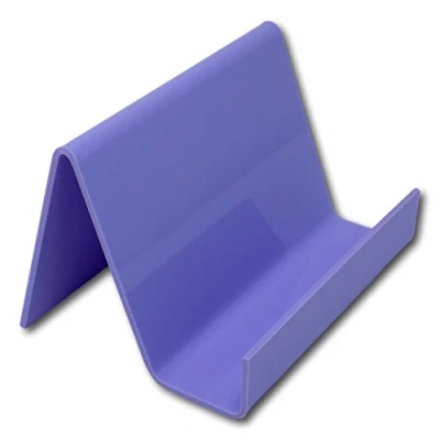 Image of EPOSGEAR Small Wide Plastic Acrylic Perspex Book Plate Retail Display Stand Holder Perfect for Schools, Nurseries, Libraries etc (Parma Violet)