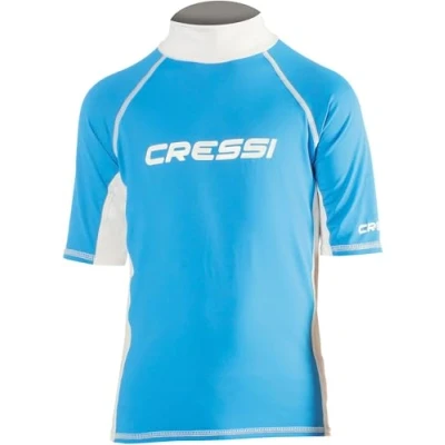 Image of Cressi Boy&#039;s Rash Guard Jr mode bekleidung, Blue, 2 age 6 7 UK