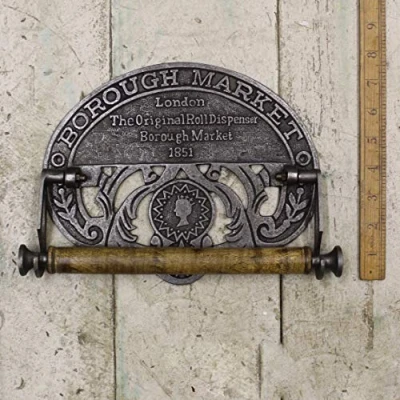 Image of Hardware for you ltd Borough Market Antique Design Kitchen Roll Holder Wall Mountable