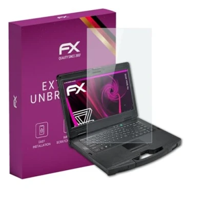 Image of atFoliX plastic Glass Protective Film compatible with Getac S410 Protector, 9H Hybrid FX Screen Protector of