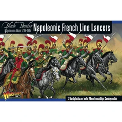 Image of French Line Lancers 28mm Scale Plastic Miniatures for Black Powder by Warlord Games Highly Detailed Napoleonic Era Table top Wargaming