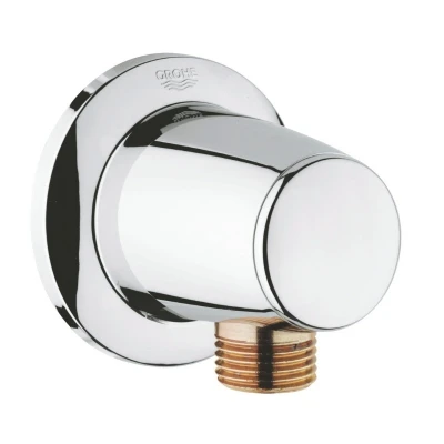 Image of GROHE Movario Shower Outlet Elbow, 1/2&quot; Chrome 28405000