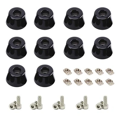 Image of Befenybay 10PCS Anti Vibration Rubber Landing Mat Feet, T Nuts, M5 Screws with 1pcs Wrench for 2020 series Aluminum Extrusion Profile