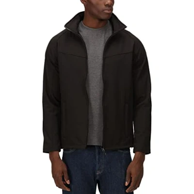 Image of Regatta Professional Men&#039;s Uproar Interactive Wind Resistant Softshell, All Black, size X Large