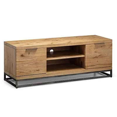 Image of Julian Bowen Brooklyn Tv Unit Oak&amp;Metal Units