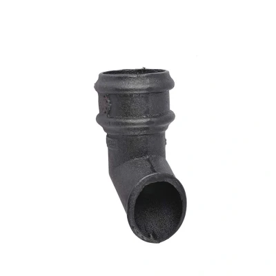 Image of Saint Gobain Classical Cast Iron Downpipe Shoe without Ears 65mm Black Pam Building Products