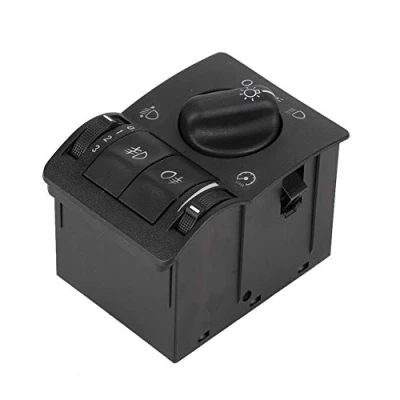 Image of Main Light Switch, Qiilu Headlight Fog Lamp Switch Control Fit for Vectra B 1995 2003 Zafira 1999 2005 Astra G 2008 Black