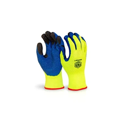 Image of Beeswift BF3SY08 LATEX THERMO STAR FULLY DIPPED GLOVE SATURN YELLOW 8