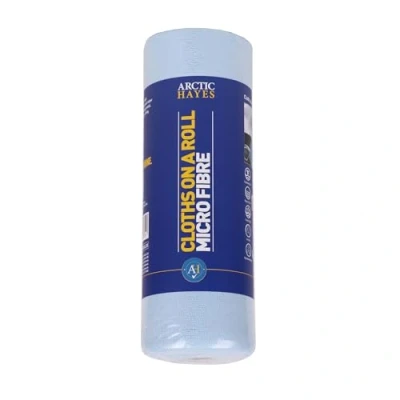 Image of Arctic Hayes Microfibre Cloths, All Purpose Cleaning Towels, Roll of 30, Light Blue