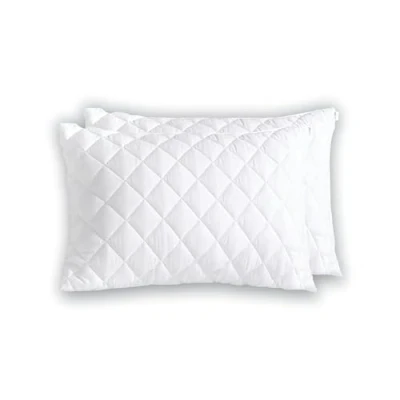Image of SS ART pillow protectors, soft zipped protector, bed protectors 2 pack,mattress white topper 50 x 75cm