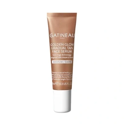 Image of Gatineau Golden Glow Gradual Tan Face Serum (Medium/Dark 10ml) Daily Facial Moisturiser with Self Tan, Natural &amp; Streak Free, Radiant Dewy Complexion