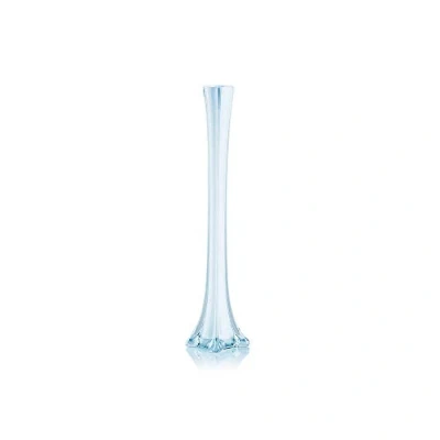 Image of WGV Eiffel Tower Vase, Open 1&quot;, Height 20&quot;, (Multiple Sizes Choices) White Glass Floral Container with Sturdy Base, Flower Centerpiece for Wedding Event Home Decor, Arts Crafts, 1 Piece