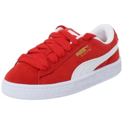 Image of PUMA Suede XL Ps Low Top Trainers Boys Red C10