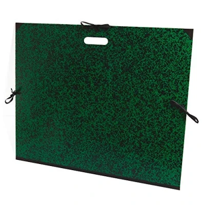 Image of Clairefontaine Ref 38930C Annonay Art Folder B2+ Size, Ribbon and Handles Closure, 30mm Spine, White Paper Lining, Acid Free Suitable for Transporting Artwork