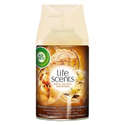 Image of Air Wick Life Scents Freshmatic Max Automatic Fragrance Spray Refill Grandma&#039;s Baking Tube Pack of 2 x 250 ml