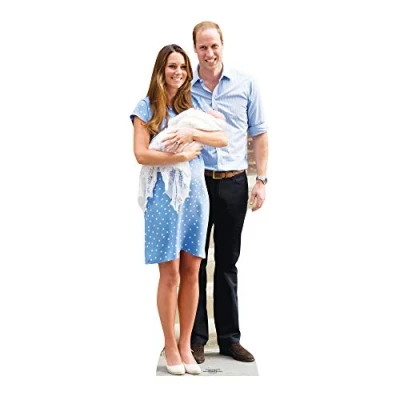 Image of Star Cutouts Cut Out of Prince William, Kate and Baby Cambridge