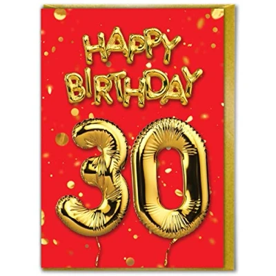 Image of Brainbox Candy 30th Birthday Card for Son Daughter Grandson Granddaughter Friend