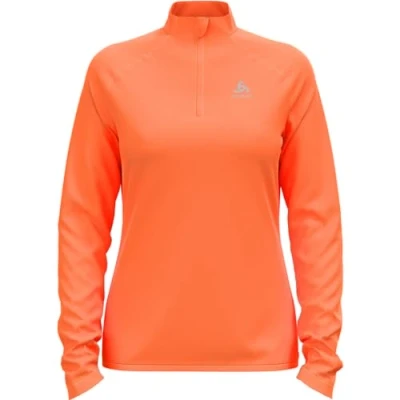 Image of Odlo Women Long sleeved shirt with zipper BERRA LIGHT, live wire, M