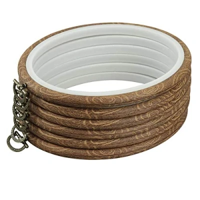 Image of 6 Pack 5.9x7.5 inch Mini Bamboo Circle,Embroidery Hoop Cross Stitch Ring for DIY Art Craft Handy Sewing (6 inch)