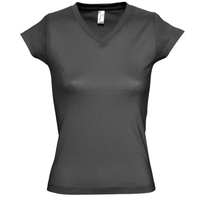 Image of SOLS Womens/Ladies Imperial Heavy Short Sleeve T Shirt (Grey Marl) Cotton Size Large