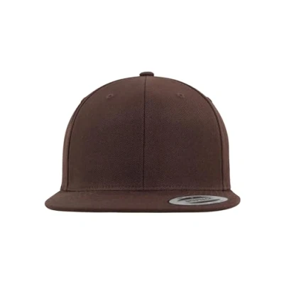 Image of Flexfit Classic Snapback Cap, Size: One Size, Brown