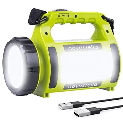Image of NOVOSTELLA Rechargeable LED Torch, Multi Functional Camping Light, Waterproof Outdoor Spotlight Searchlight, High Power Beam Flashlight, 650lm Lightweight Lantern