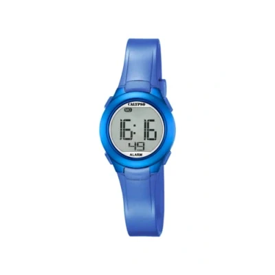 Image of Calypso Unisex Digital Watch with LCD Dial Display and Blue Plastic Strap K5677/5