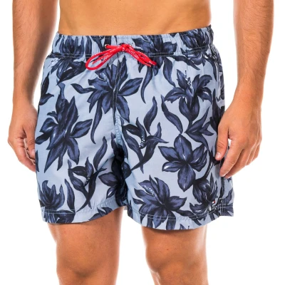 Image of Tommy Hilfiger Mens Swimsuit with drawstring and mesh lining 0P87872991 416 men Blue Size Small
