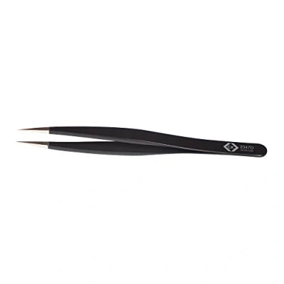 Image of C.K Precision Tweezer ESD 120mm, Strong, thick, flat edges, straight