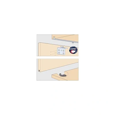 Image of HAWA Clipo 16 H FS Sliding Door Fitting for 1 (Outer Front) up to kg
