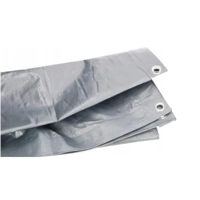 Image of DIAH DO IT AT HOME Heavy Duty Grey Tarpaulin 200 GSM Ground Sheet Multipurpose Waterproof Furniture Caravan Cover Camping (1M X 1M)