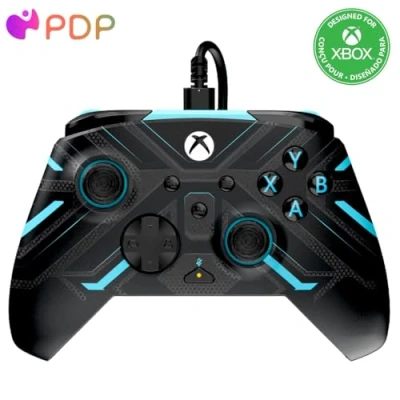 Image of PDP Xbox REMATCH GLOW Wired controller TITAN STEEL
