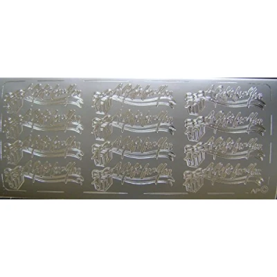 Image of Peel Off Sticker 068 &quot; A Gift For You in silver