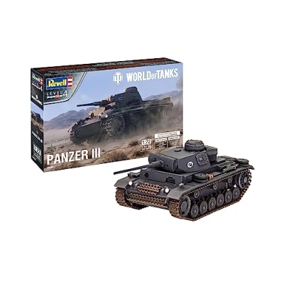 Image of Revell World of Tanks, Unvarnished Combat Truck 03501 PzKpfw.III Ausf.L 1:72 Scale Plastic Model kit