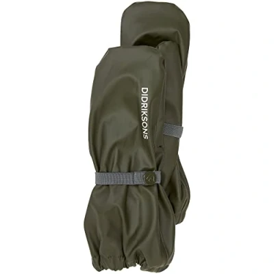 Image of Didriksons Pileglove Kids PU Mitten 7 Deep Green