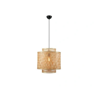 Image of Markslöjd Strati pendant light made of bamboo, natural
