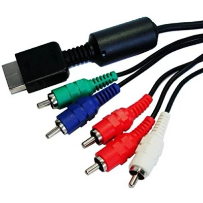 Image of 1.8M Component AV Audio Video Cable HDTV Lead for Sony Playstation PS2 PS3