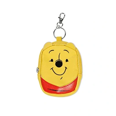 Image of DISNEY Winnie The Pooh Yellow and Red Mini Backpack Keychain