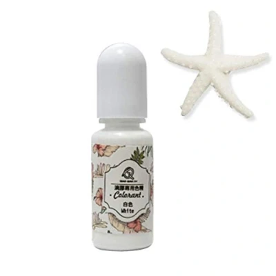 Image of Brussels08 10g/Bottle Epoxy Resin Liquid Pigment UV Coloring Dye Colorant Art Crafts Odorless Color for Jewelry Making Silicone DIY Handmade White