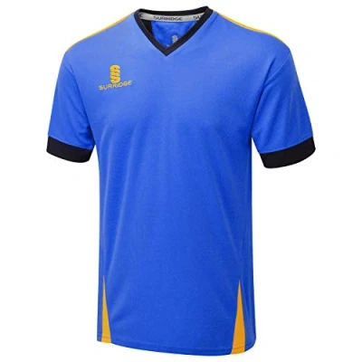 Image of Surridge Sports Men Blade Training Shirt Royal/Navy/Amber, Size 2X Large